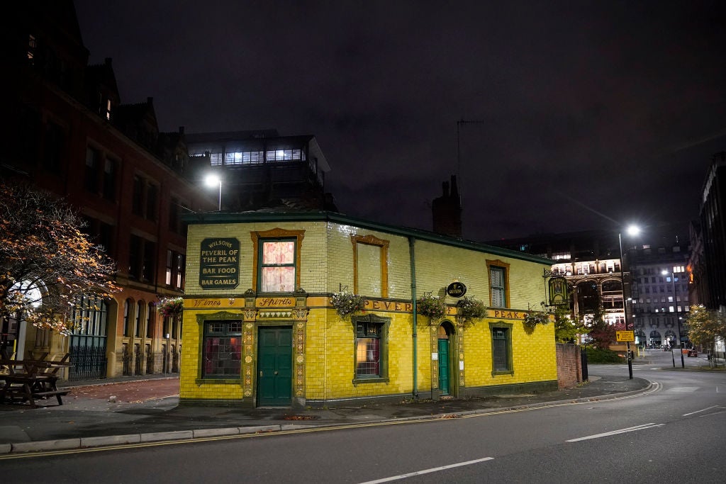 Manchester’s Peveril of the Peak pub, closed in October as Tier-3 Covid-19 restrictions hit Manchester, now faces more uncertainty