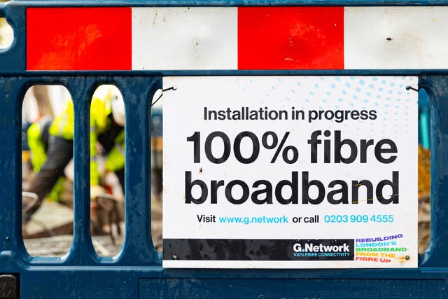 Fibre broadband requires roads to be dug up