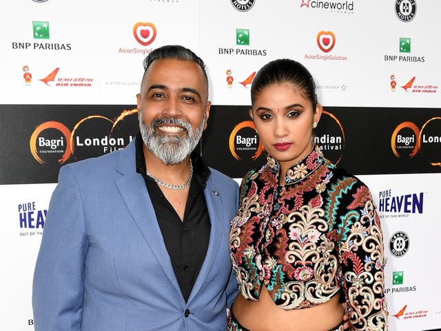 Sunny and Shay Grewal during the London Indian Film Festival in 2016