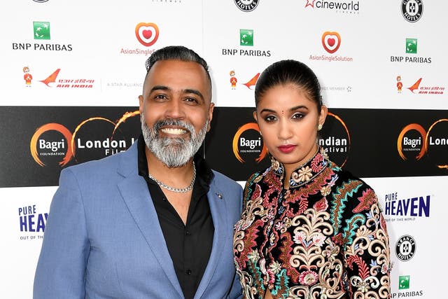 Sunny and Shay Grewal during the London Indian Film Festival in 2016