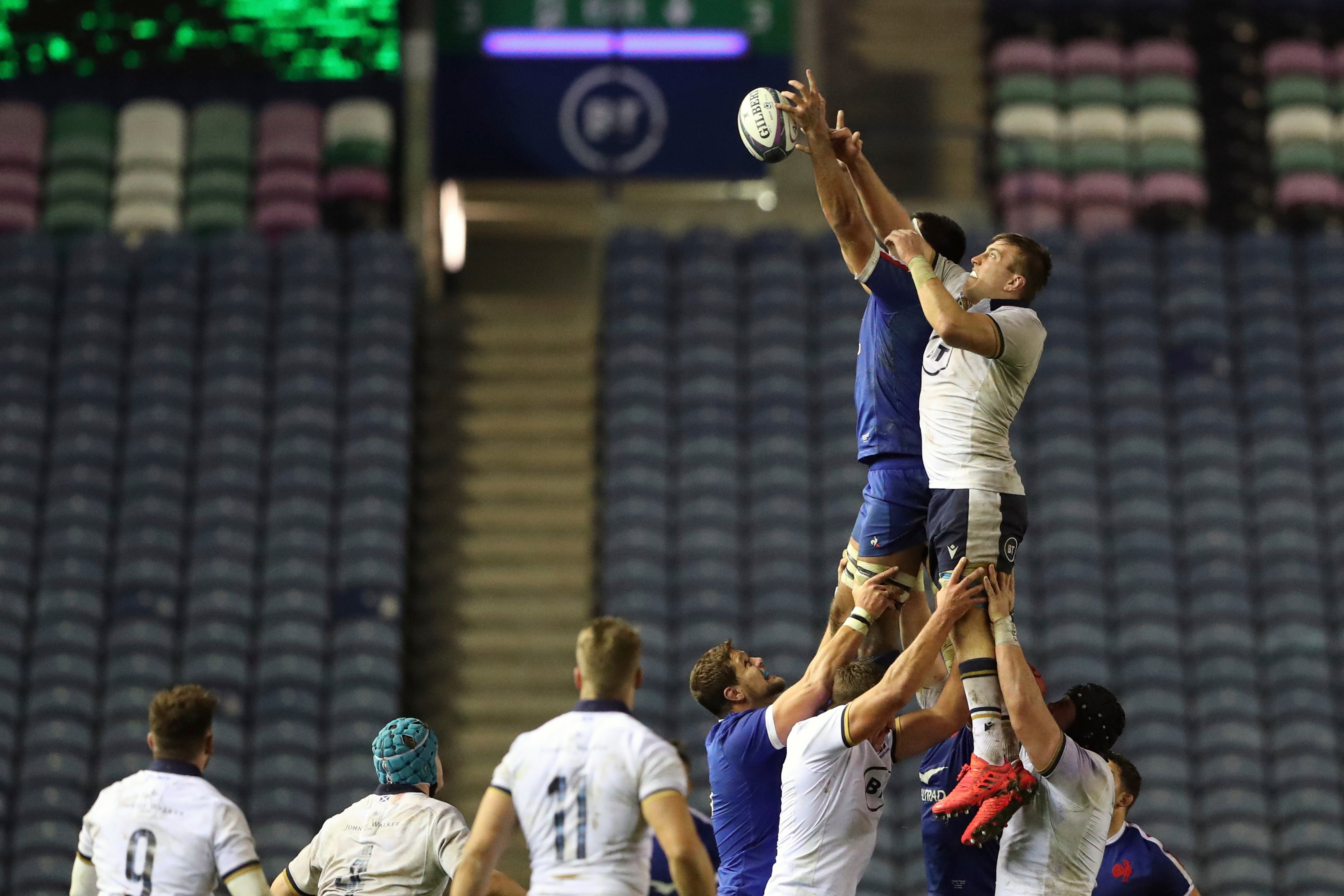 Scotland suffered defeat against France inside an empty Murrayfield stadium