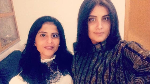 <p>Loujain and her younger sister Lina &nbsp;Al-Hathloul</p>