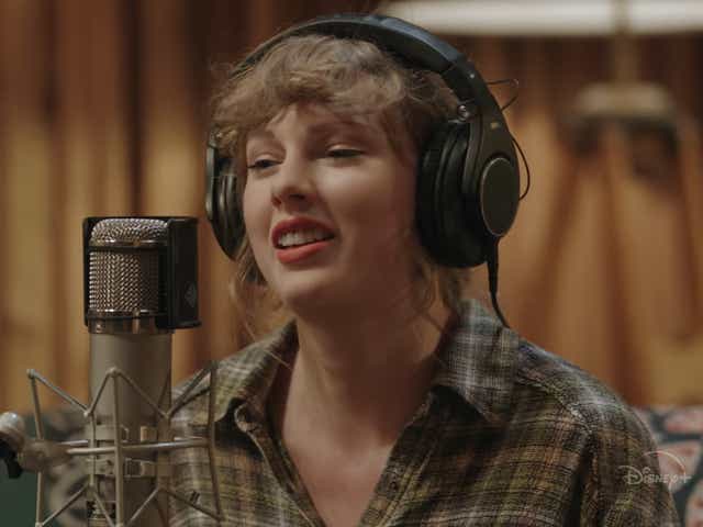 Taylor Swift as seen in the trailer for Folklore