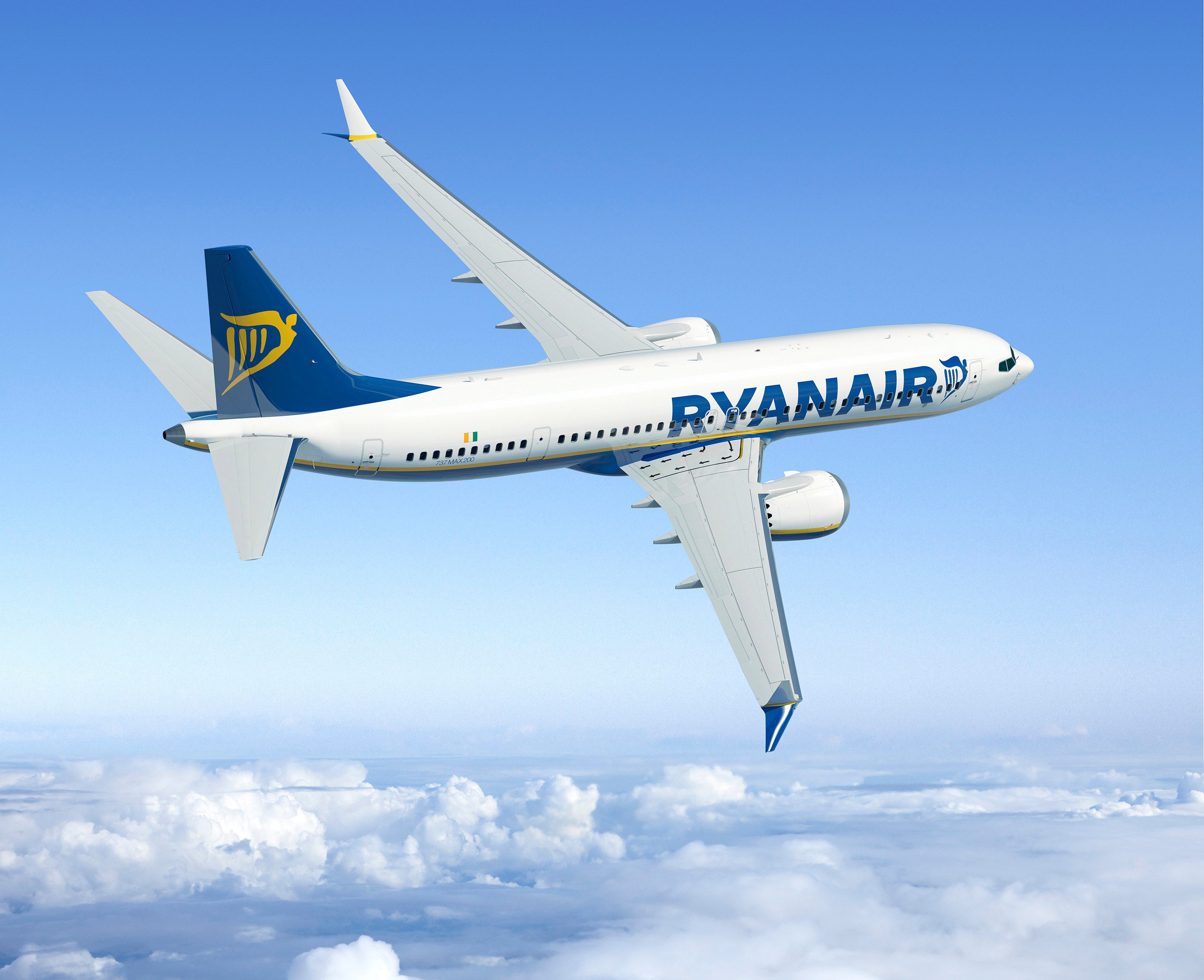 Welcome addition: Boeing 737 Max 8200 in the colours of Ryanair