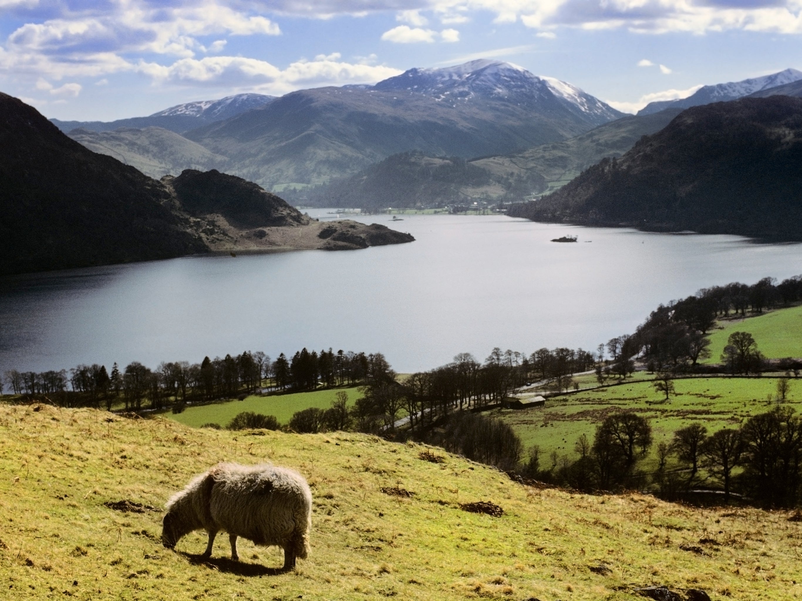 Ullswater in the Eden District part of the Lake District - one of the areas with considerable reforestation potential