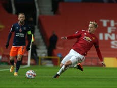Van de Beek ‘close to perfect’ in Man United’s win over Istanbul