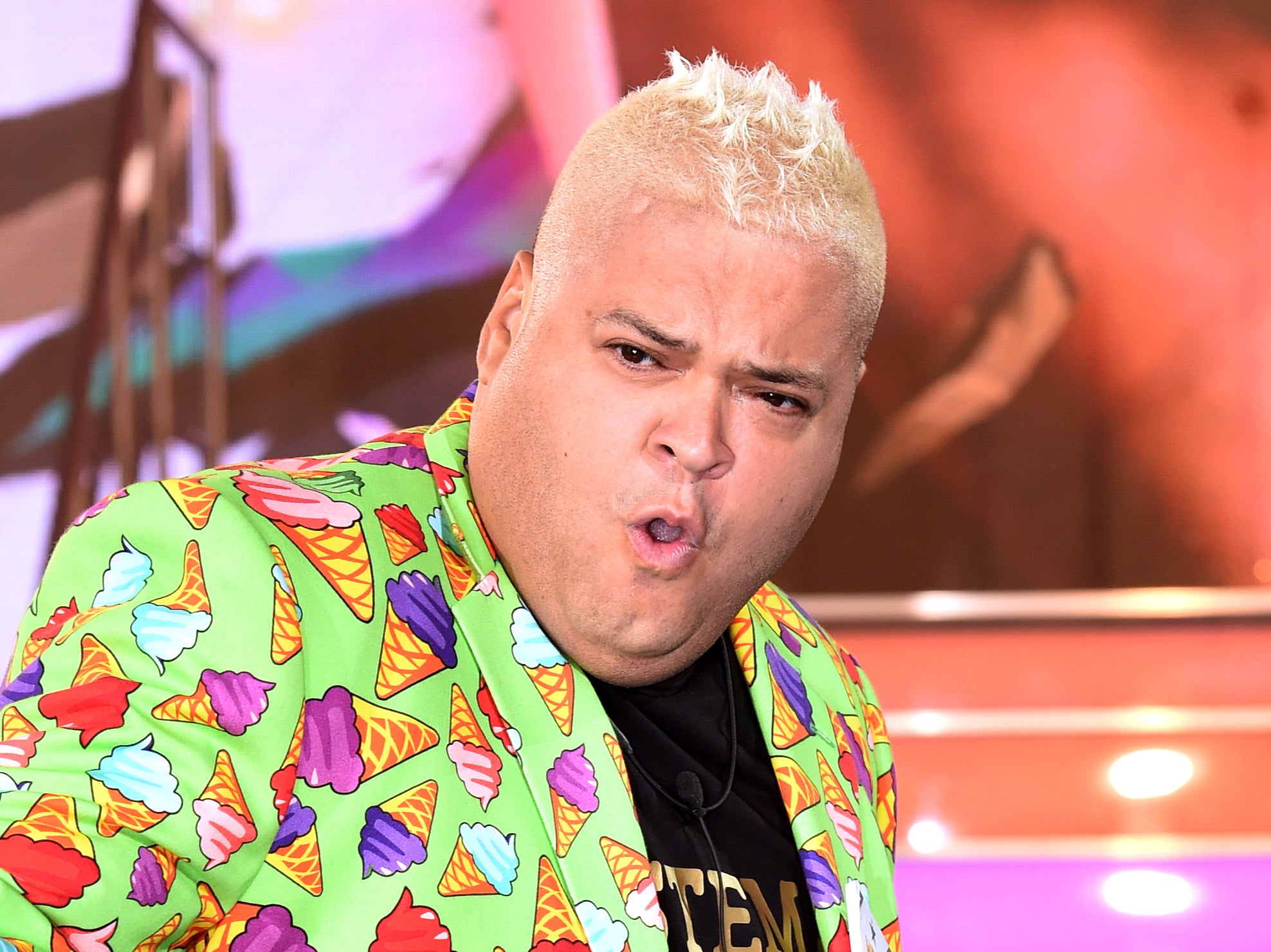 Heavy D entering the ‘Celebrity Big Brother’ house in 2016