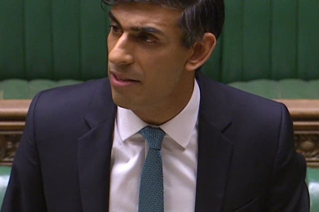 <p>Rishi Sunak, chancellor of the exchequer, presents his comprehensive spending review</p>