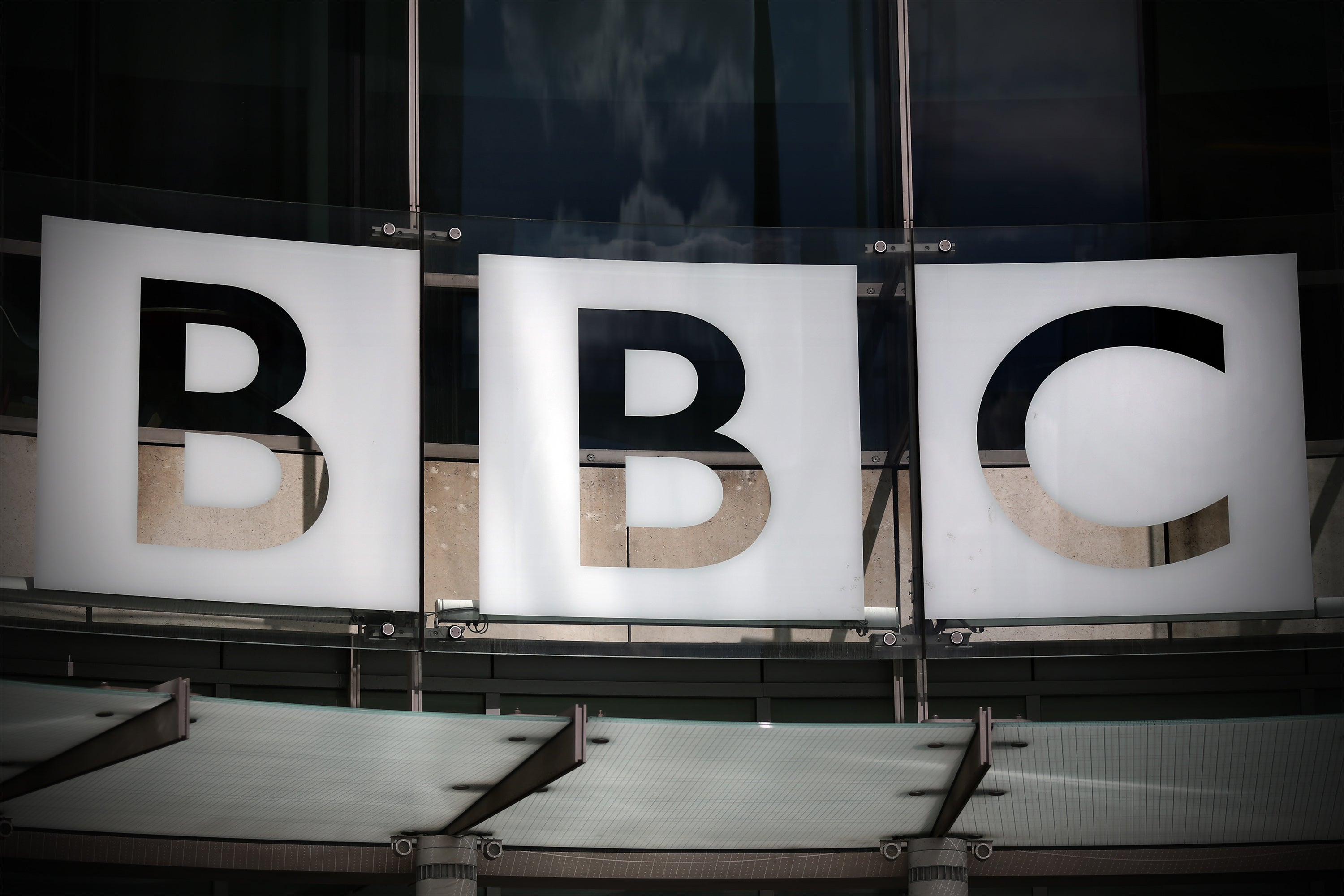 The logo for the BBC is displayed outside the broadcaster’s headquarters on July 25, 2015 in London, England. The broadcaster’s platforms have seen a drop in engagement among younger audiences.