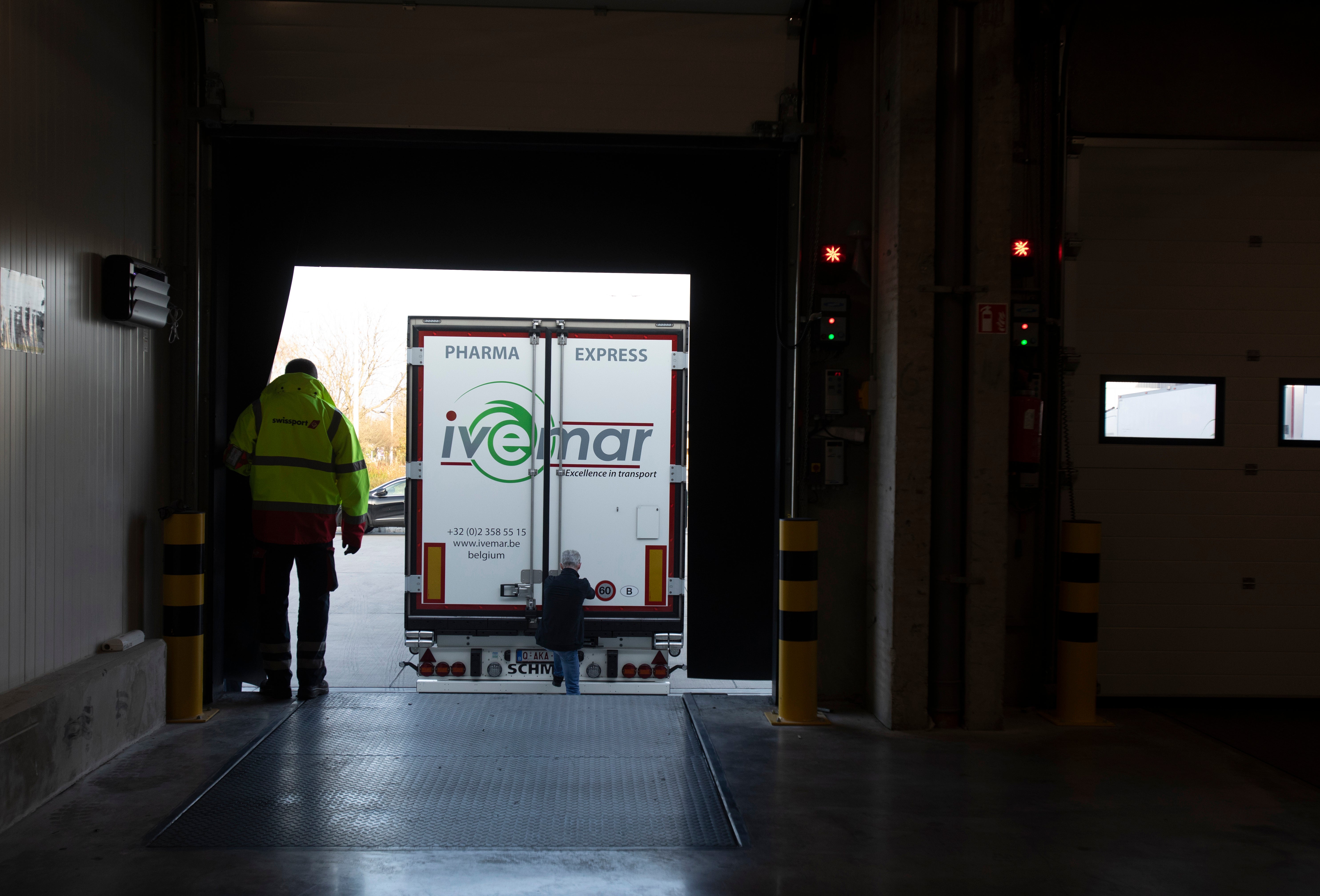 Virus Outbreak Belgium Vaccine Logistics