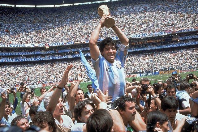 <p>Diego Maradona led Argentina to World Cup glory in 1986</p>