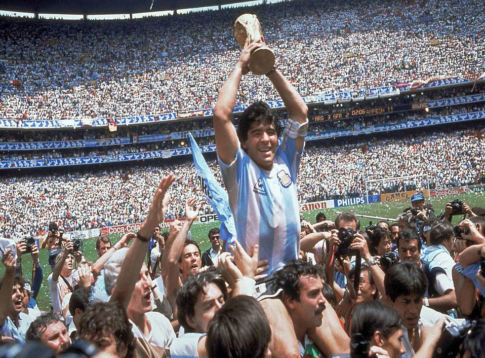<p>Diego Maradona led Argentina to World Cup glory in 1986</p>
