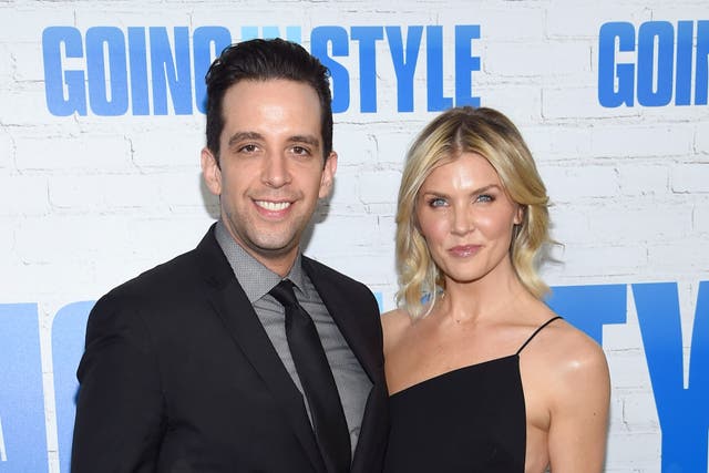 Nick Cordero and Amanda Kloots attend the Going In Style New York premiere on 30 March 2017 in New York City