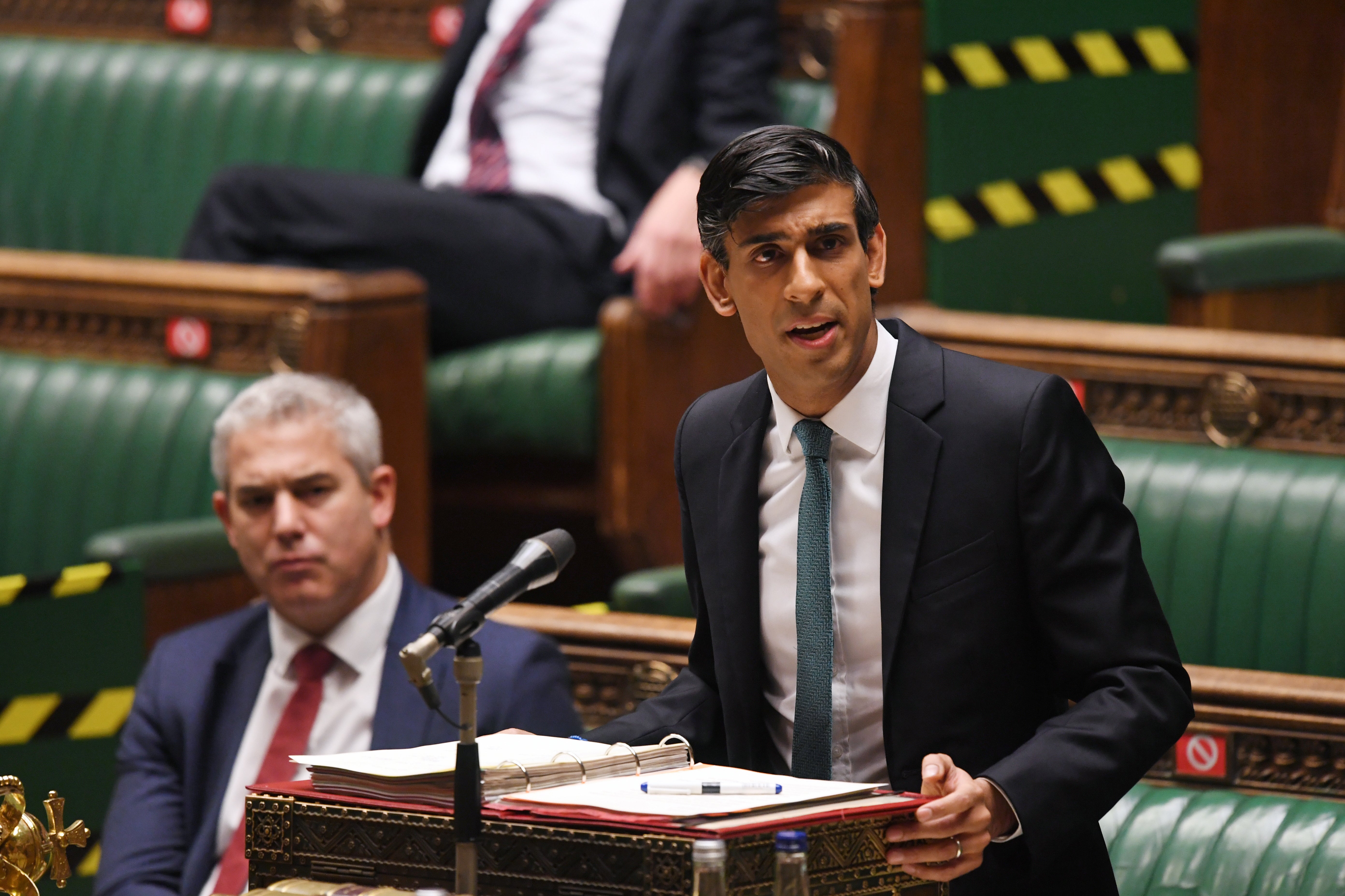 Chancellor Rishi Sunak delivering his spending review in the House of Commons on Wednesday