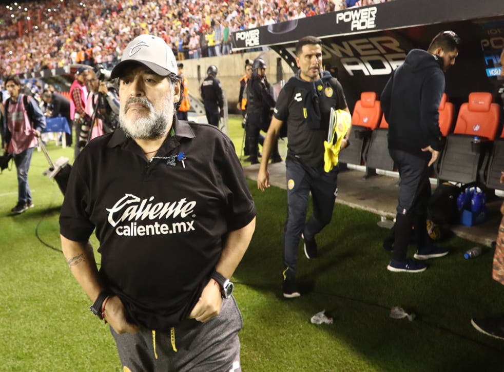 Con Dorados de Sinaloa, Maradona vivió grandes momentos pero no pudo coronar su gran actuación con algún título.