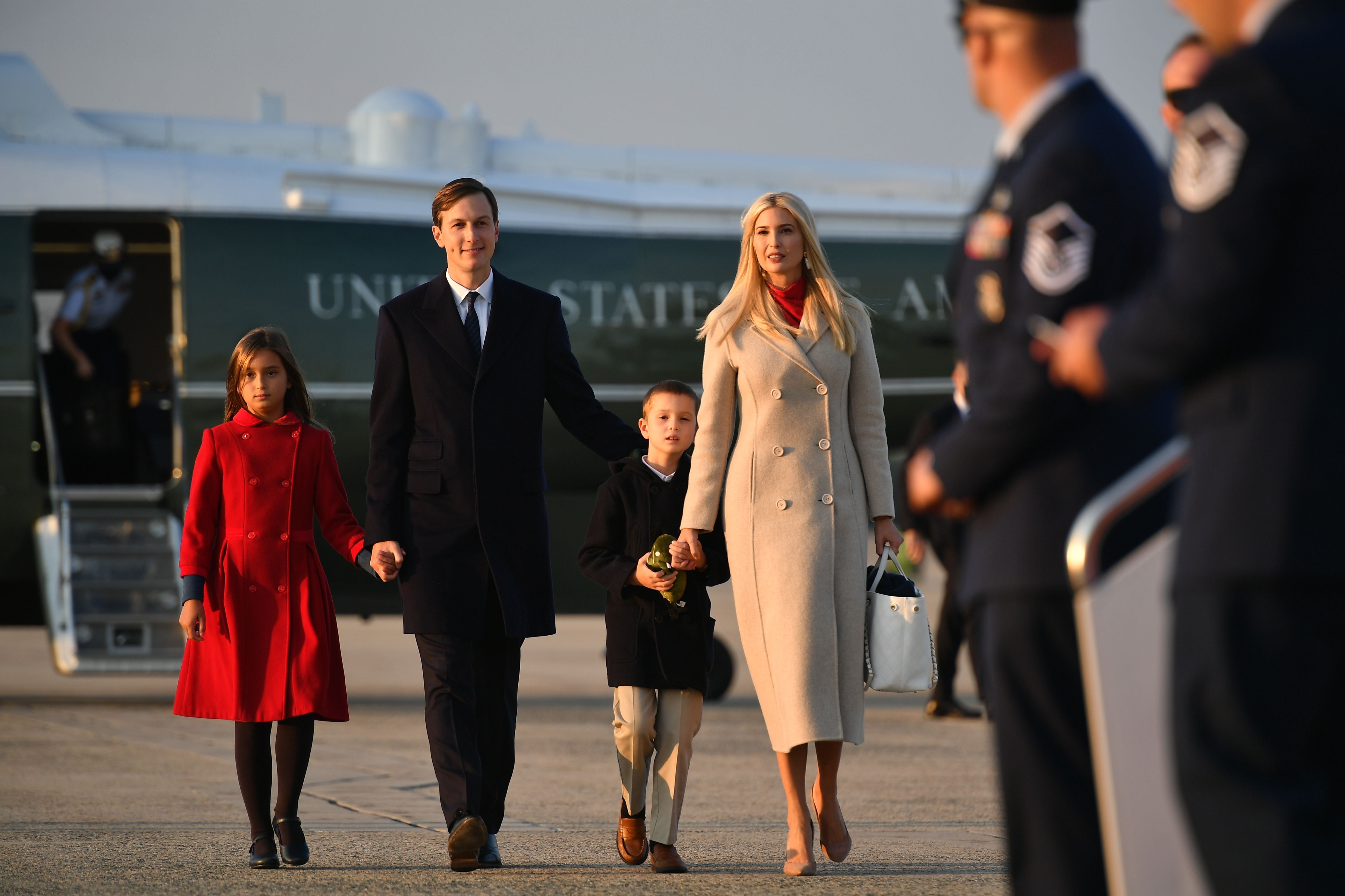 Ivanka Trump and her husband Jared Kushner are reportedly on a list of considered pardons