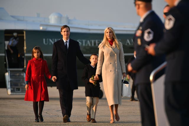 <p>Ivanka Trump and her husband Jared Kushner are reportedly on a list of considered pardons</p>