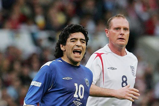 Diego Maradona and Paul Gascoigne