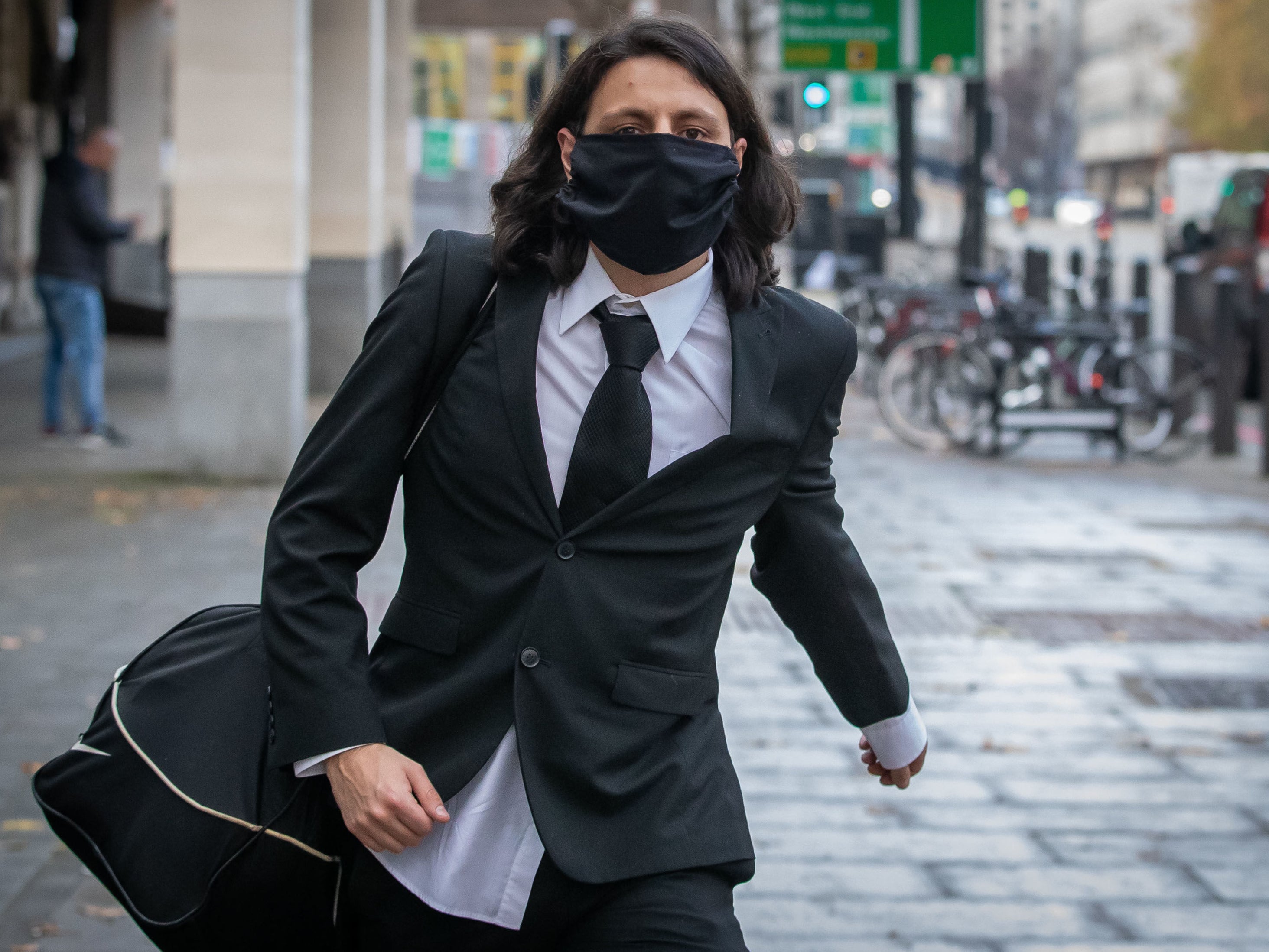 Nicholas Nelson exits Westminster Magistrates' Court in London after his sentencing