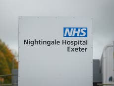 Nightingale hospital in Exeter will receive first coronavirus patents