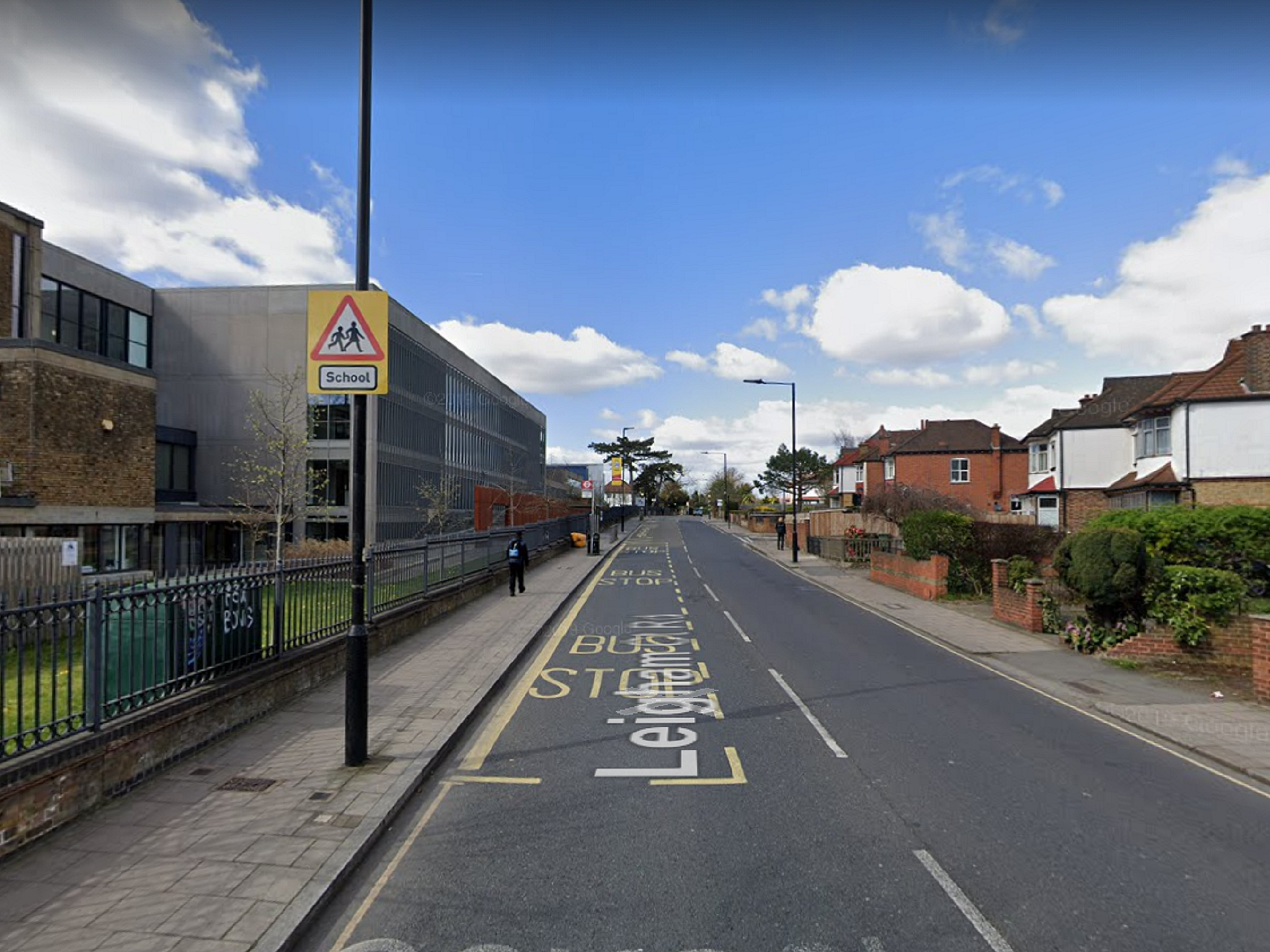 Google street view image of Leigham Court Road, in Streatham, south London