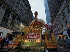 Covid vaccine ‘saviour’ Dolly Parton performs at Macy’s Parade