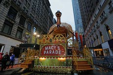 Covid vaccine ‘saviour’ Dolly Parton performs at Macy’s Parade
