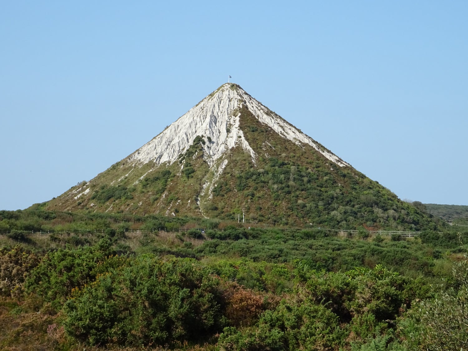 The clay spoil tip in St Austell