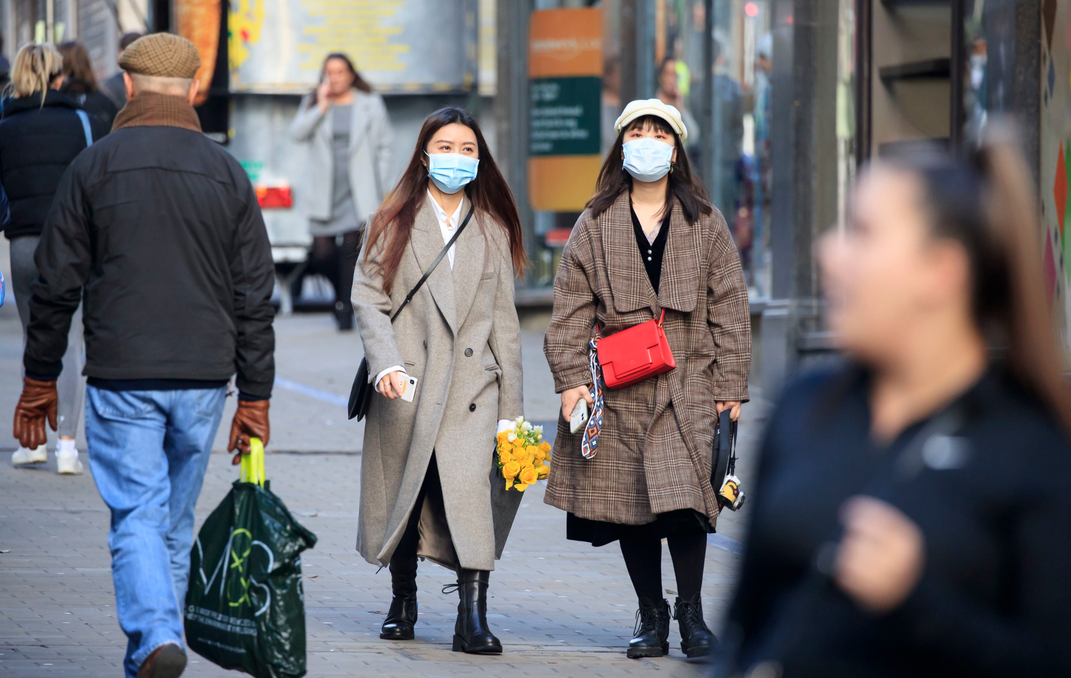 People in Leeds, Yorkshire, which will enter Tier 3, after the four-week national lockdown to curb the spread of coronavirus.