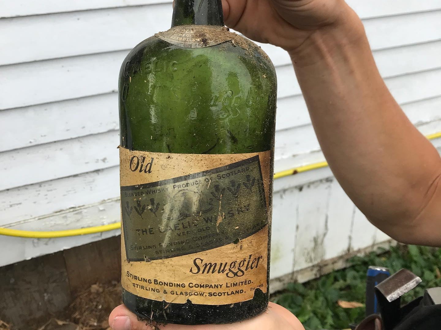 Out of the initial bottles found in the structure of the house about 13 were full