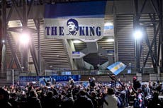 Napoli pay tribute to Maradona before Europa League win