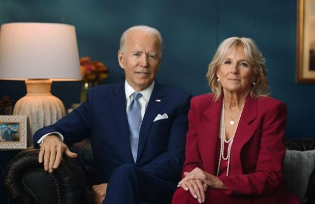 <p>President-elect Joe Biden and his wife Jill Biden send a Thanksgiving address calling for Americans to sacrifice their large gatherings for the sake of their neighbors</p>