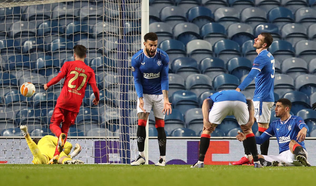 Rangers suffer another late collapse against Benfica in Europa League draw