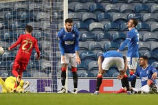 Rangers concede late goals again to draw with Benfica in Europa League