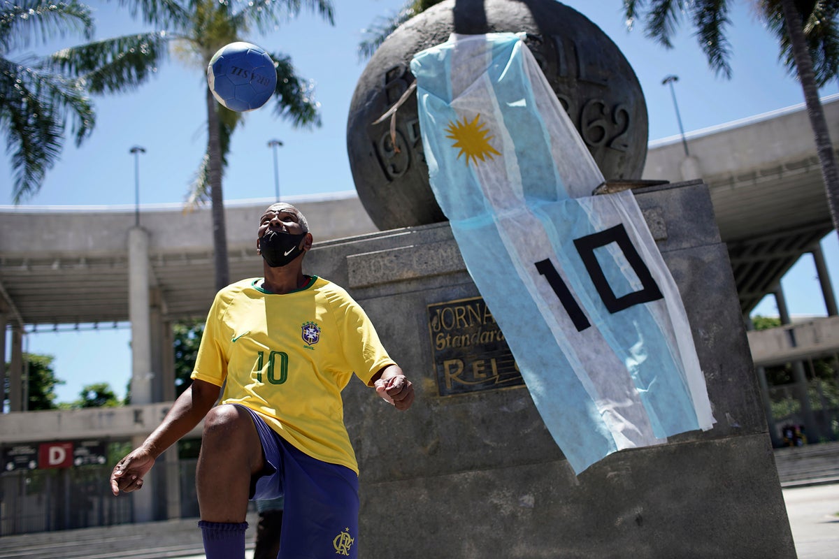 Argentina honors Maradona with statue, jersey patch - Sports