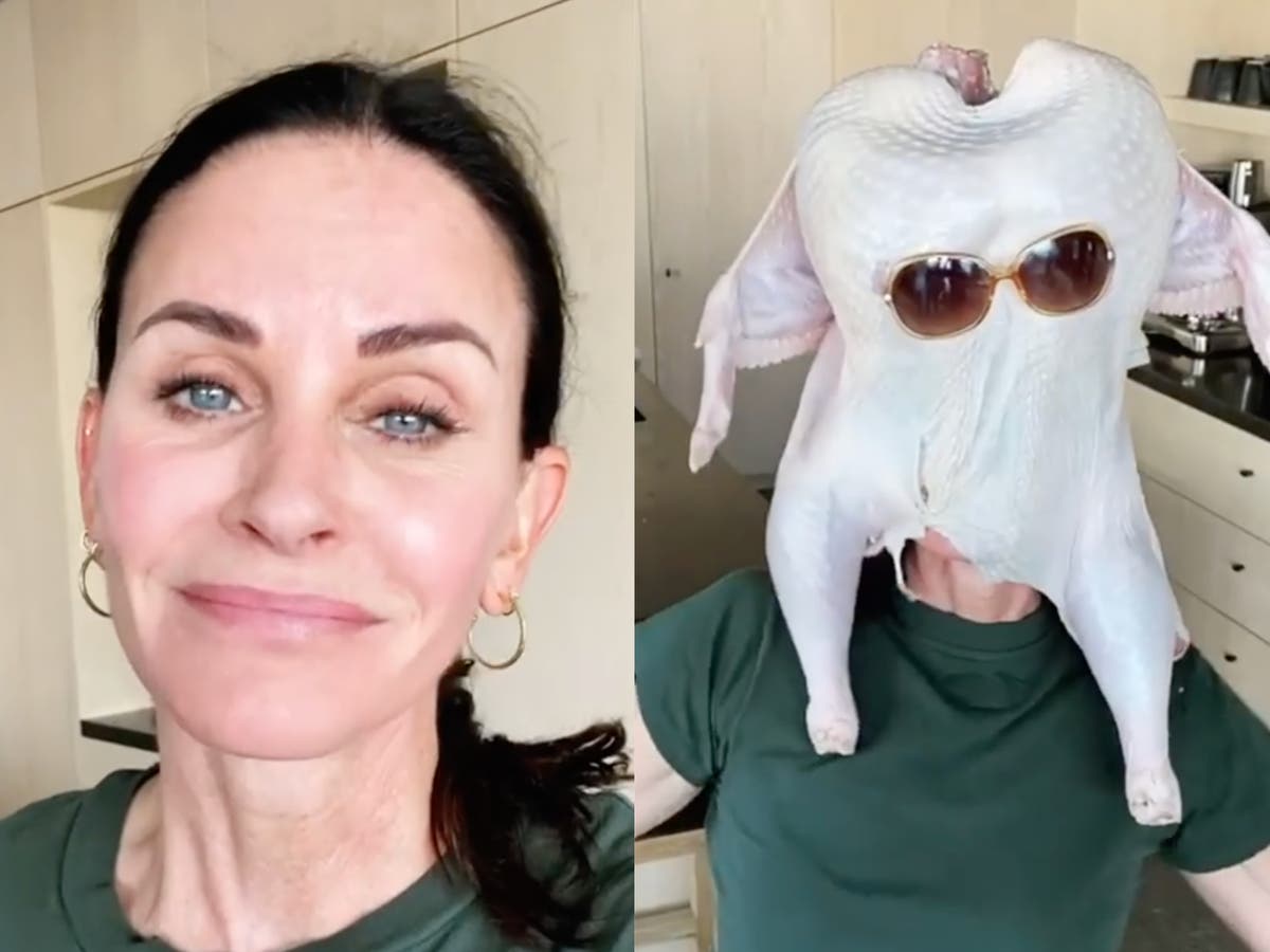 Courteney Cox recreates Friends turkey dance scene on Instagram for