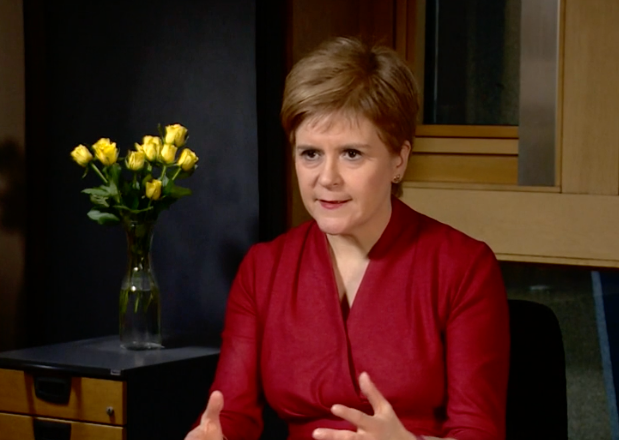 <p>Nicola Sturgeon, doing another interview and managing to get another headline saying she wants a second independence referendum</p>