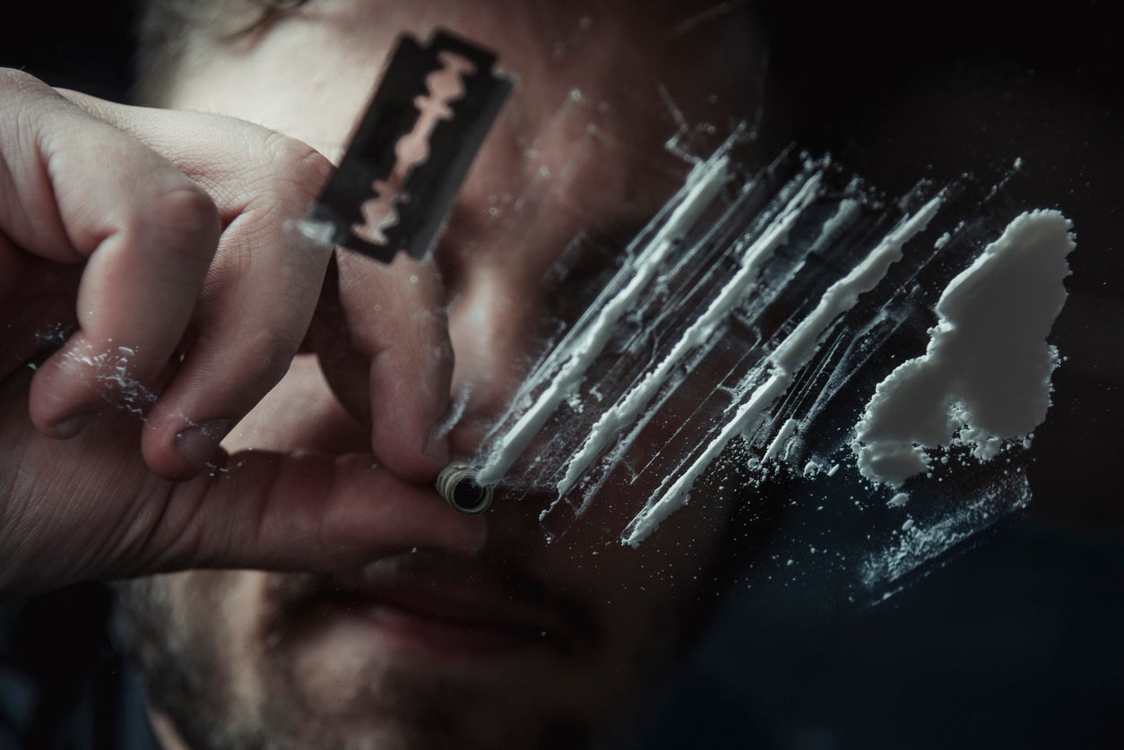 There has been a seven per cent increase in the amount of people seeking help for cocaine addiction