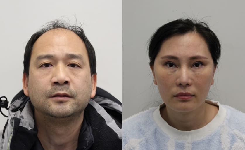 <p>Wai Tsang, 52 and Wenwen Pan, 40, found guilty of human trafficking</p>