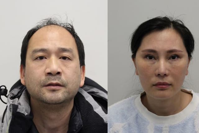 <p>Wai Tsang, 52 and Wenwen Pan, 40, found guilty of human trafficking</p>