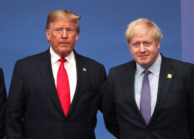 Donald Trump y Boris Johnson en la cumbre de la OTAN en 2019