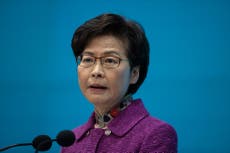 Hong Kong leader says she doesn’t use bank account due to US sanctions