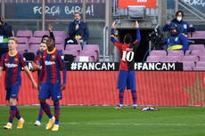 Messi pays unique tribute to Maradona after sensational Barcelona goal