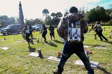 Mother of slain Florida teen shot during burial service