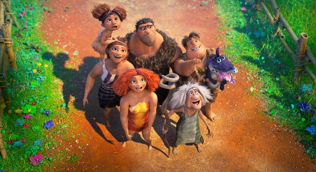 En esta fotografía publicada por DreamWorks se muestra una escena de la cinta animada “The Croods: A New Age”. 
