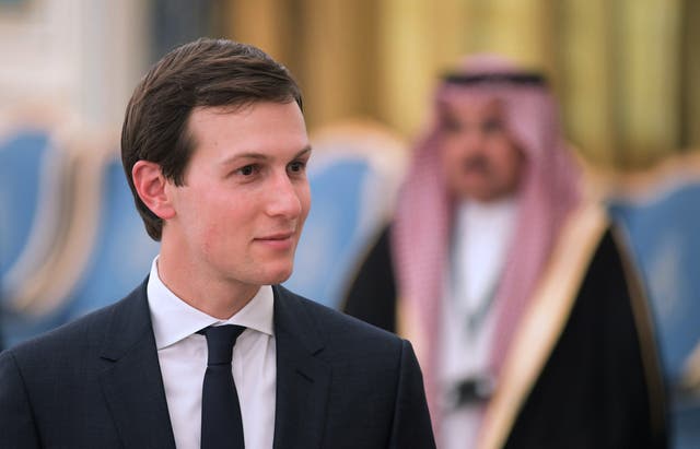 Jared Kushner fotografiado en una visita a Arabia Saudita en 2017