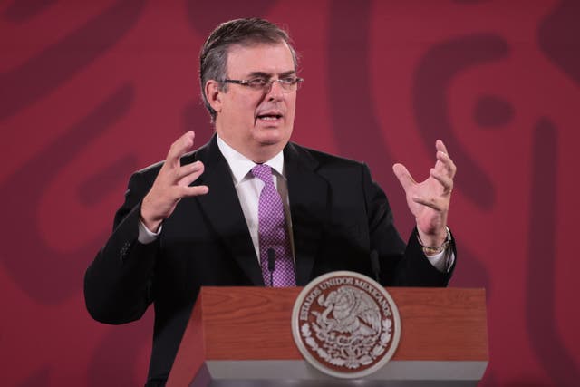 <p>Secretario de Relaciones Exteriores, Marcelo Ebrard.</p>