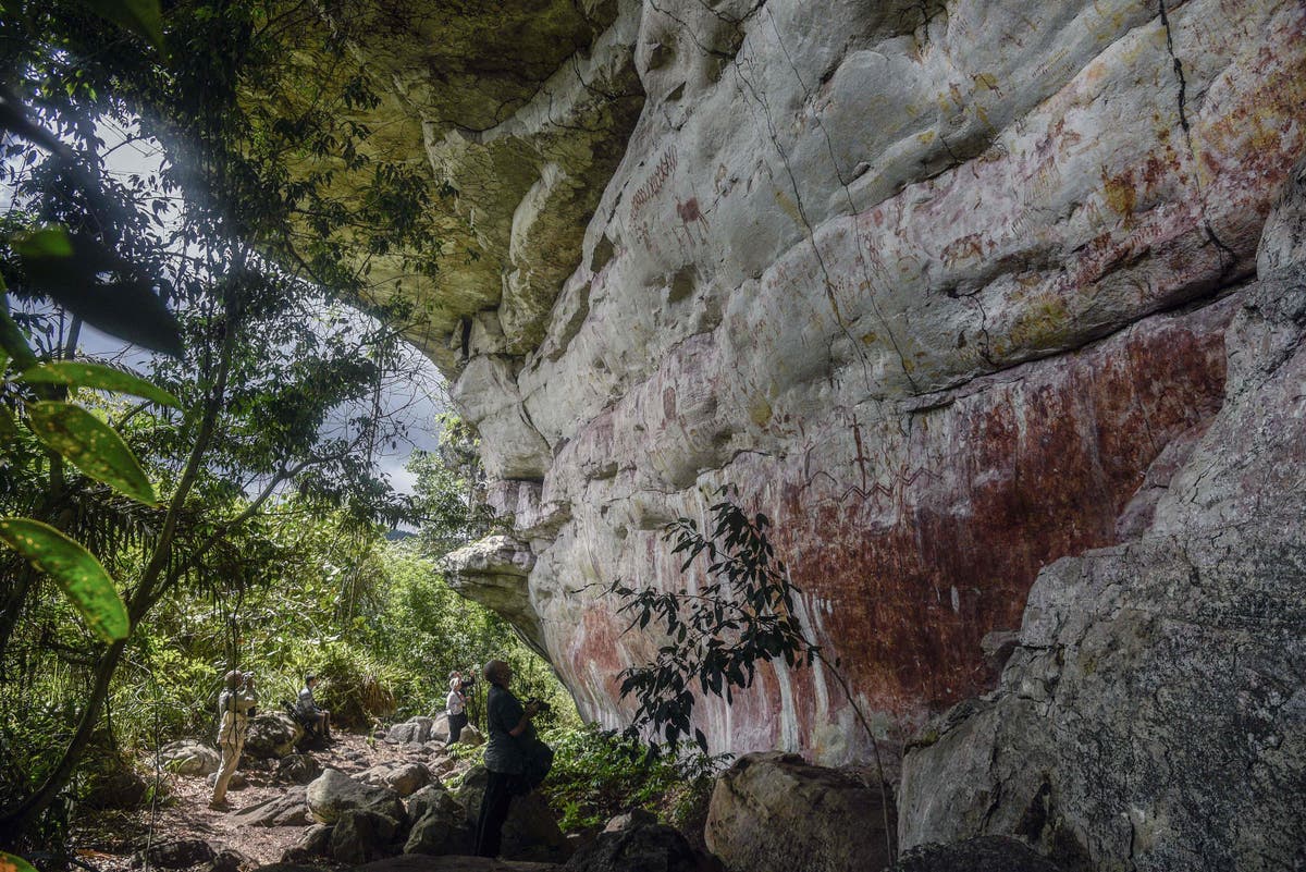 Prehistoric rock art discovered in Colombia hailed as ‘Sistine Chapel of the ancients’