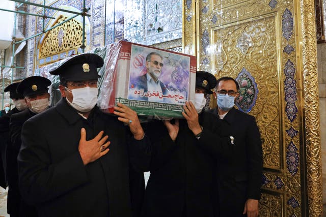 <p>A funeral service for Mohsen Fakhrizadeh was held in Tehran</p>