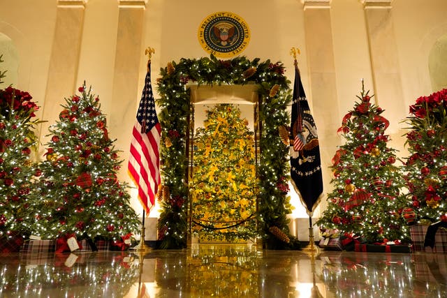 <p>The White House unveiled their Christmas decorations last week</p>